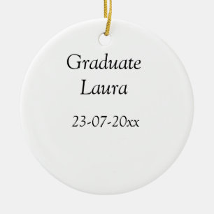 Graduate-Klasse von 20xx Congratulate add name dat Keramik Ornament