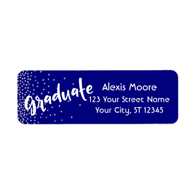 "Graduate" mit Silver Confetti über die Marine (Vorne)