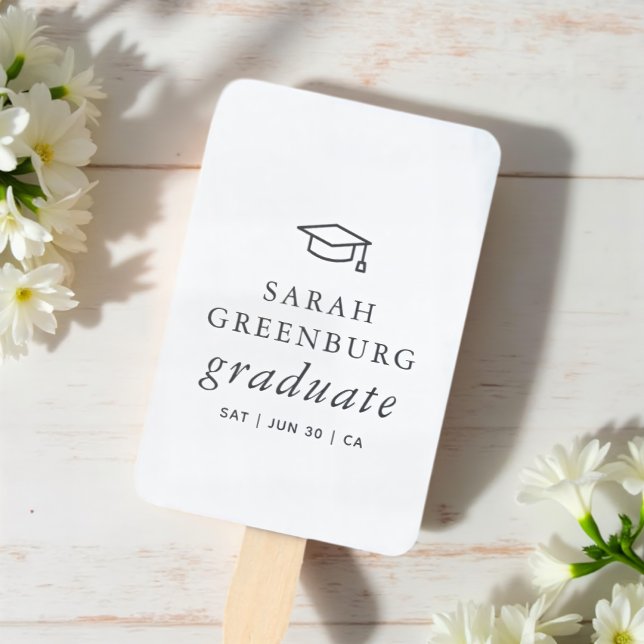 Graduate Modern Minimalistisch Simple Chic Abschlu Fächer (Von Creator hochgeladen)