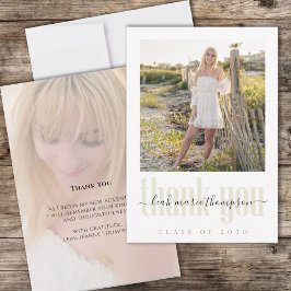 Graduate Modern Simple Trendy Minimalistisch Danke