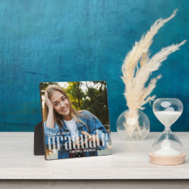 Graduate Modern Simple Typografy Minimalistisch Fotoplatte