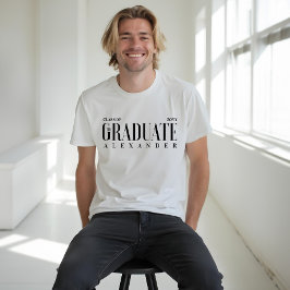 Graduate Modern Trendy Class of 2022 Grad Name T-Shirt