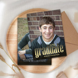 Graduate Modernes Minimalistisches Foto Typografie Ankündigung