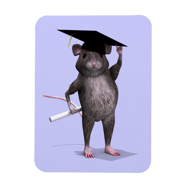Graduate Mouse Magnet (Vertikal)