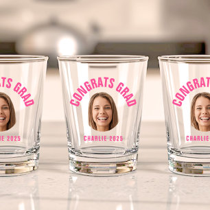 Graduate Party CUSTOM TEXT Foto Abschluss Schnapsglas