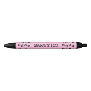 Graduate Paw Prints Pink Pen Kugelschreiber