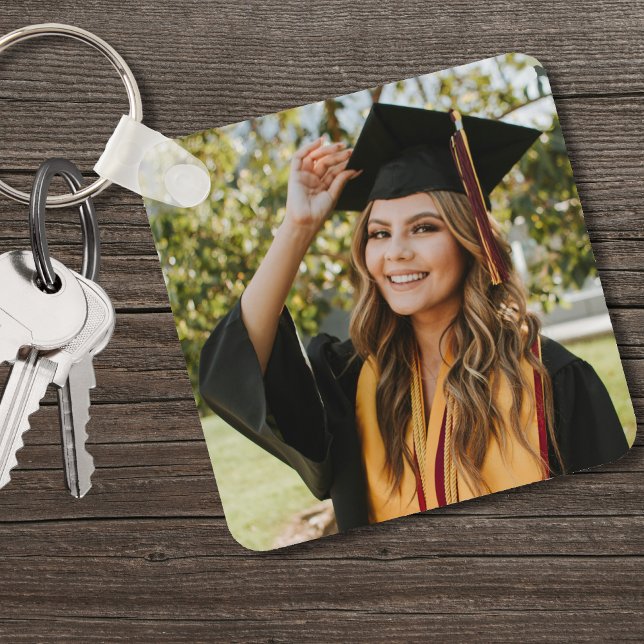 Graduate Personalisiert Abschluss Foto Schlüsselanhänger (Graduate Personalized Graduation Photo keychain)