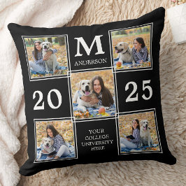 Graduate Personalisiert Monogram Foto Collage Kissen
