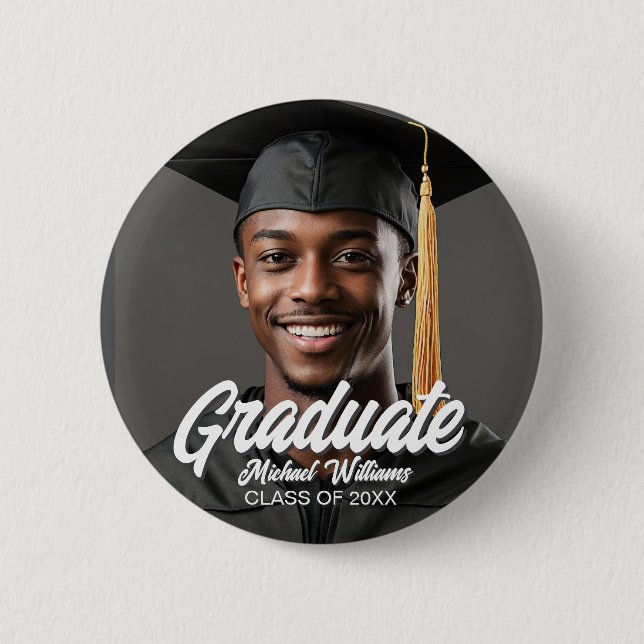 Graduate Photo Name Year Graduation Parent Button (Vorderseite)