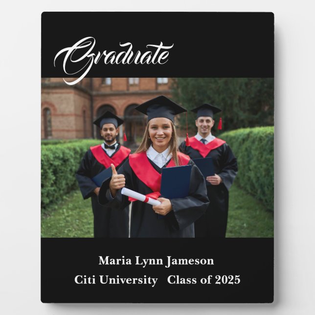 Graduate Plaque Fotoplatte (Vorderseite)