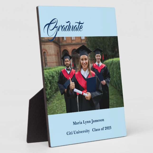 Graduate Plaque Fotoplatte (Seite)