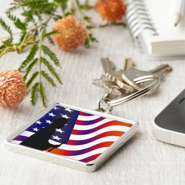 Graduate#-Premium-Platz-Schlüsselanhänger Schlüsselanhänger (Seite)