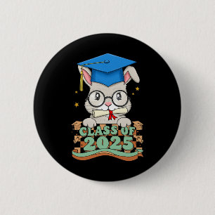 Graduate Rabbit Cl von 2025 Kids Mens Weibchen Gra Button