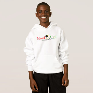 Graduate Red Green Yellow Typografy Hoodie