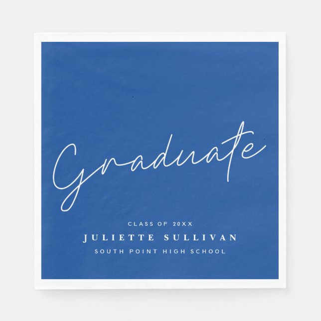 Graduate Scripte Graduate Party Serviette (Vorderseite)