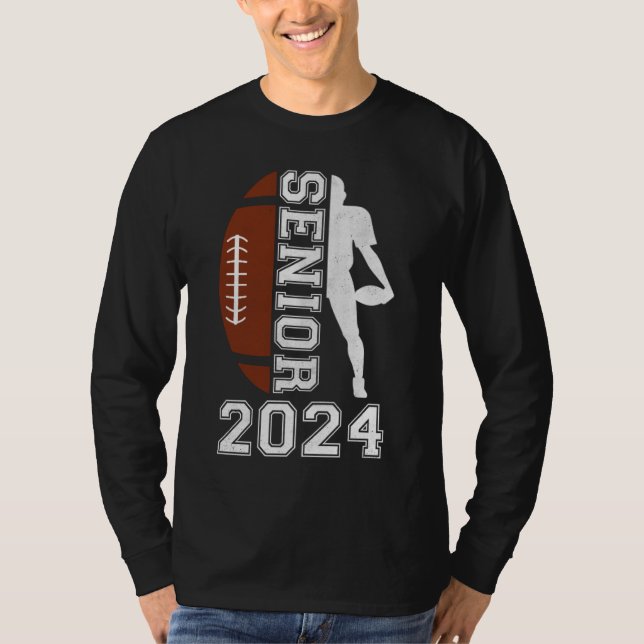 Graduate Senior Class 2024 Graduation American Foo T-Shirt (Vorderseite)