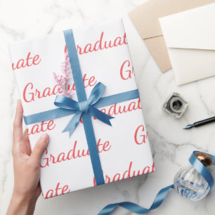 Graduate Simple Modern Minimalistisch Abschluss Geschenkpapier