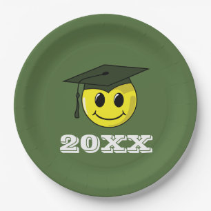 Graduate Smiling Face Graduation Cap Pappteller