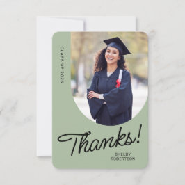 Graduate Vielen Dank, dass Sie Script Arch Foto Dankeskarte
