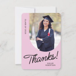 Graduate Vielen Dank, dass Sie Script Arch Foto Dankeskarte