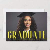 Graduate Yellow MBA Overlay Modernes Foto