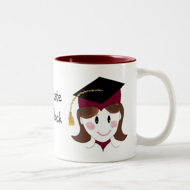 Graduate You Rock Zweifarbige Tasse (Rechts)