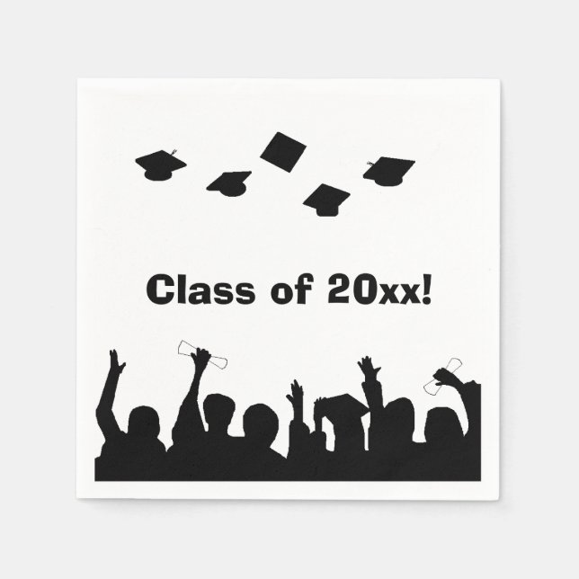 "Graduates" Paper Napkins Serviette (Vorderseite)