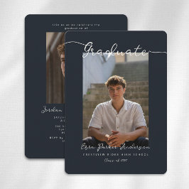 Graduation Announcement and Invitation with Photo Einladung