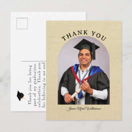 Graduation Arch Thank You postcard Postkarte