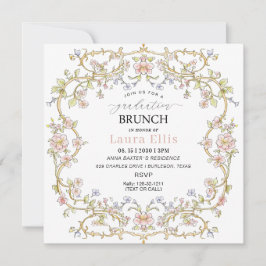 Graduation Brunch elegant modern watercolor Einladung