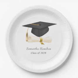 Graduation Cap Diploma Personalized Party  Pappteller