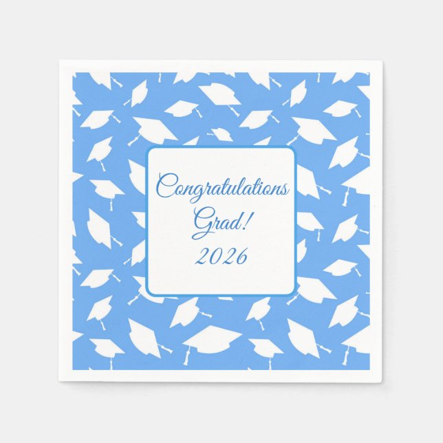 Graduation Cap Napkins Serviette (Vorderseite)