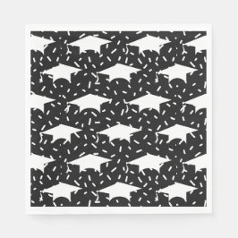 Graduation Cap Napkins Serviette