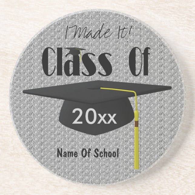 Graduation Cap Tassel I machte es lustigen Unterse Untersetzer (Vorne)