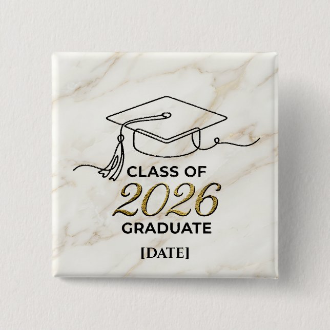 Graduation Class of 2026 / Pin Graduación Button (Vorderseite)