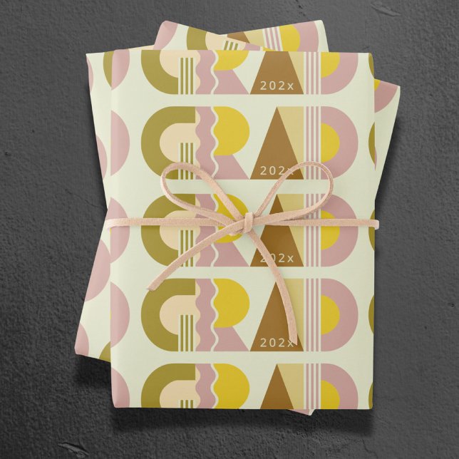 Graduation class of 2026 retro geschenkpapier set (Von Creator hochgeladen)