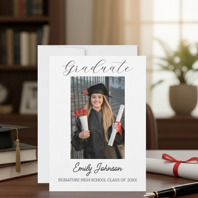 Graduation Congratulations Card - custom Photo Ankündigung (Von Creator hochgeladen)