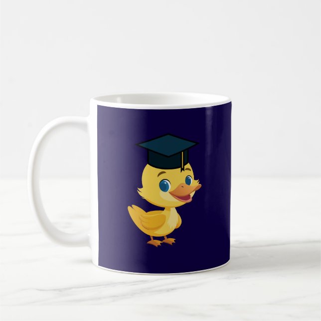 Graduation Duck Duckie Duckling Kaffeetasse (Links)