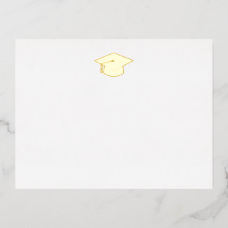 Graduation Foil notecard with envelope Folie Einladungspostkarte