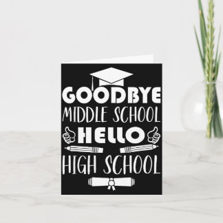 Graduation gift for a little girl going to middleG Karte