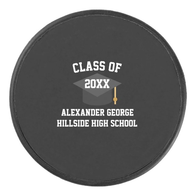 Graduation Graduate Grad Senior Night Class Of  Eishockey Puck (Vorderseite)