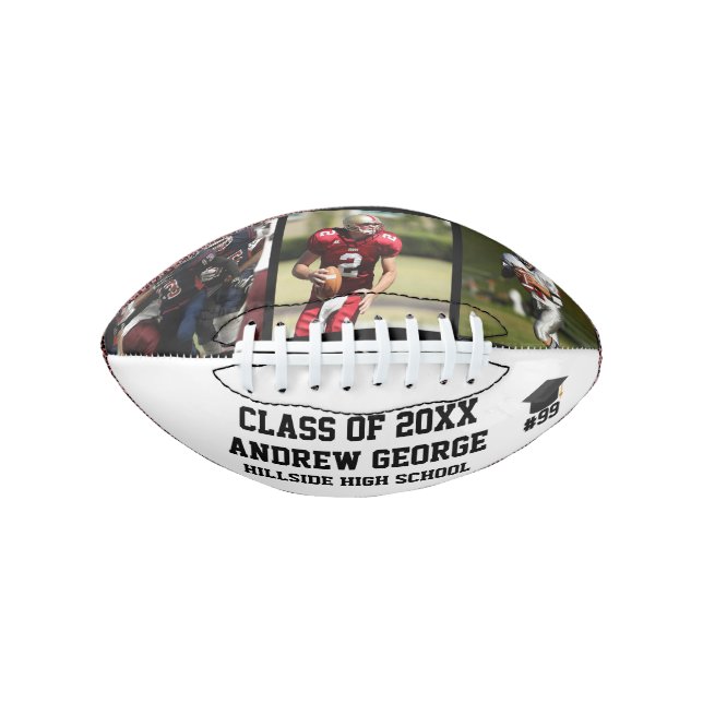 Graduation Graduate Grad Senior Sports Class Of  Football (Vorderseite)