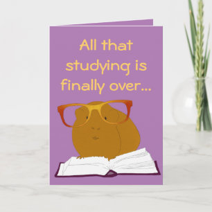 Graduation guinea pig card karte
