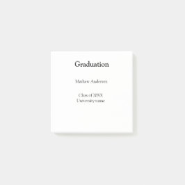 Graduation name class of 20XX university name simp Post-it Klebezettel