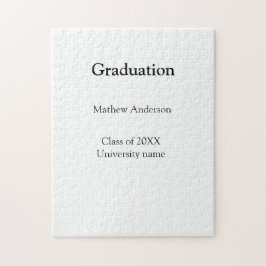 Graduation name class of 20XX university name simp Puzzle