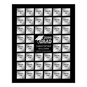Graduation Party 44 Foto Collage Party Display Poster