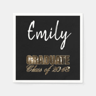 Graduation Party Class of 2018 Add Name Graduate Serviette