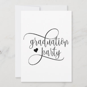 Graduation Party Flat Invitation, Size: 5" x 7" Einladung