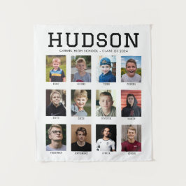 Graduation Party Foto Tapestry Grades 1-12 Wandteppich