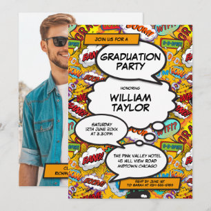 Graduation Party Fun Class of 2021 Foto Einladung